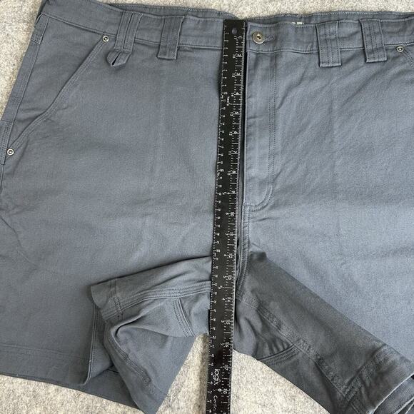 Duluth Trading Co Flex Fire Hose Shorts Mens 46 Gray Canvas Workwear - Picture 6 of 9